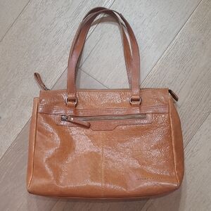 Spike & Sparrow Laptop Tote Bag Women's Tan Leather Padded Ipad Work Bag